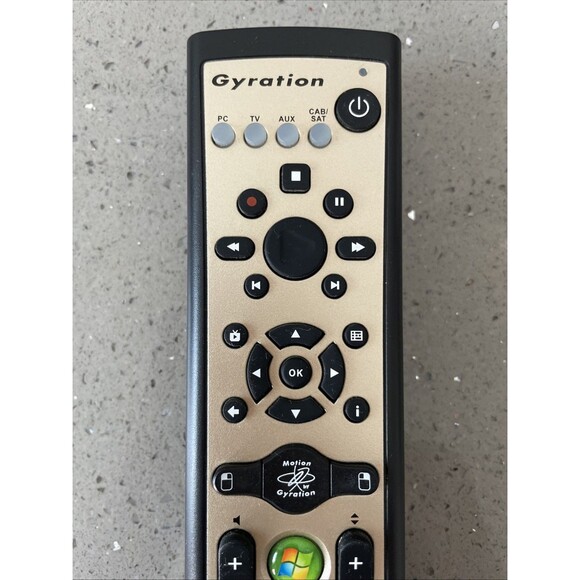 Gyration Media Center GENUINE Remote Control NO DONGLE AS02720-001 - Picture 2 of 7